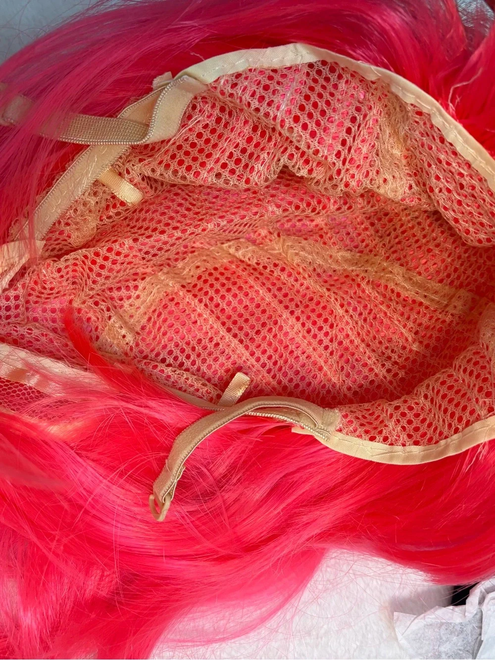 Women’s Short Straight Hot Pink Bob w/ Bangs Synthetic NWOT
